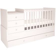 Für gewöhnlich sind babybetten und wickelkommoden zwei getrennte möbelstücke. Polini Kids Kinderzimmer Kombi Bett Mit Wickelkommode Und Matratze Polinikids