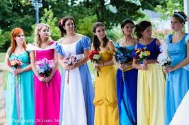 The Most Epic Disney Wedding Ever Disney Princess Wedding Disney Bridesmaids Disney Princess Bridesmaids