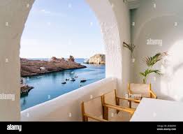 Scenic view through window sea hi-res ...