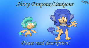 Shiny Panpour/Simipour 6 IV - X/Y Omega Ruby/Alpha Sapphire Sun/Moon US/UM  | eBay