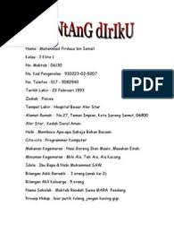 Surat ini dipergunakan biasanya dikeluarkan oleh wali kelas atau kesiswaan sekolah untuk. Contoh Biodata Diri Pelajar Sekolah Rendah