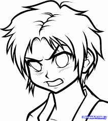 How To Draw Angry Faces Anime Angry Face Step By Step Faces People Free Online Drawing Tutorial Added Simple Face Drawing Anime Face Drawing Face Drawing