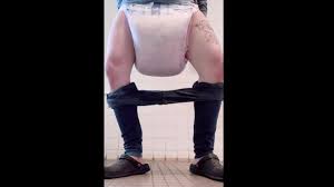 Pee Overflowing from too much Leakage from a Big Diaper - Pornhub.com
