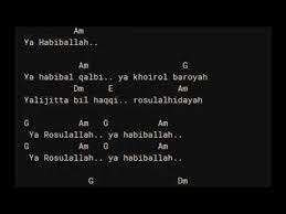Ya Habibal Qolbi Versi Sabyan Chord Lirik Youtube