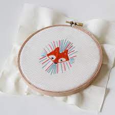 * comprehensive instructions for each stage of the project. Little Fox Embroidery With Pattern