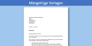 So weisen sie richtig auf baumängel hin. Vorlagen Aus Dem Privatbereich Briefe Vertrage Etc Vorla Ch