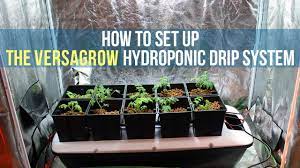 How To Set Up A Hydroponic Drip System For Indoor Gardening Versagrow Growace Com Youtube