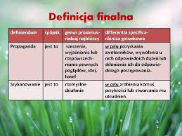 Osadza się w formie białego. Definicje Podzia Definicji Ze Wzgldu Na Funkcj Realne
