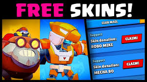 Some locked skins can be seen in brawl stars, however. Free Brawl Stars Skins Mecha Bo Robo Mike Youtube