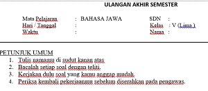 Tanya ke teman yang bisa bahasa jawa4 4.pelajari tingkatan bahasa jawa5 5. Soal Uas Semester 1 Bahasa Jawa Kelas 5 Sd Mi Semester 1 Dan Kunci Jawaban Aneka Pendidikan