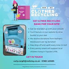 We did not find results for: Radio Tay S Cash For Kids Recycling This Is A Free And Easy Way To Support Cashforkidstay We Work Together With Nathan S Waste Savers Who Provide These Recycling Banks For