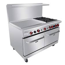 4 burner gas range with 36'' griddle