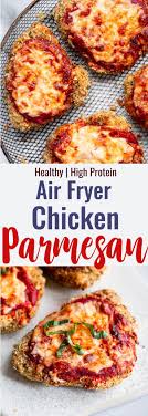 Air Fryer Chicken Parmesan Food Faith Fitness Chicken Parmesan Recipes Chicken Parmesan Recipe Easy Chicken Parmesan Soup Recipe