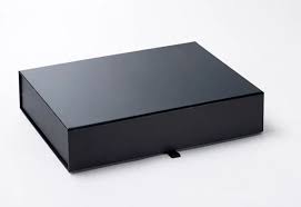 Large A4 Black Magnetic Gift Box A4 Document Box Luxury Etsy Magnetic Gift Box Black Packaging Packaging