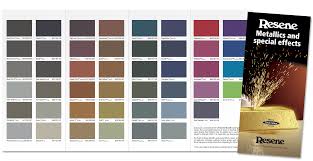 Resene Metallics Together In New Colour Chart Eboss