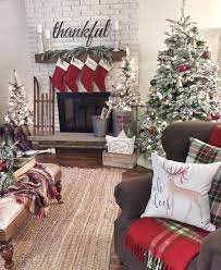44 Stunning Christmas Decor Ideas With Farmhouse Style For Living Room Christmas Room Christmas Decorations Farmhouse Christmas Decor