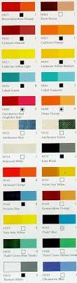 Grumbacher Finest Acrylic Color Chart