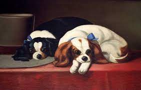 Order canvas rolled, classic stretched (requires framing), gallery wrapped (arrives ready to hang without a frame) or as a framed canvas print in one of our exquisite mouldings. King Charles Cavalier Spaniels Oil Painting At 1stdibs