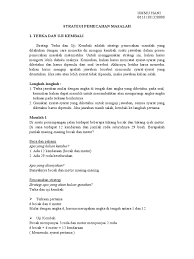 Aktiviti inkuari dalam permainan matematik. Strategi Pemecahan Masalah Matematika