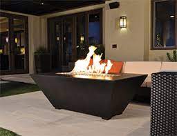Featuring your choice of durable copper or concrete construction, this fire pit has been built to withstand the test of time. Fire Pits Tables Grand Effects Fire Water Features