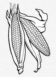 Corn coloring page from maize category. Corn Clipart Png Corn Clipart Corn Coloring Page Transparent Png 4985099 Pinclipart