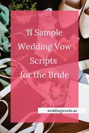 Wedding vow example with nautical reference. Wedding Vows For Her Guide 11 Sample Vow Scripts For The Bride