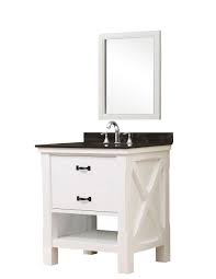Elegant decor 30 inch single bathroom vanity in white. Direct Vanity Sink 32s1 Wbk M Xtraordinary Spa 32 Inch White Vanity With Black Granite Top