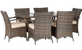 Rattan Garden Set 6 Seater Patio Aluminium Black Cream Table Chairs Seat Glass Garden Sofa Set Table And Chairs Outdoor Furniture Sets