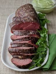 Cutting the tenderloin into two. Father S Day Beef Filet Beef Recipes Food Network Recipes