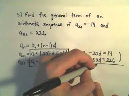 From we get the equation. Arithmetic Sequences Finding A General Formula Given Two Terms Youtube