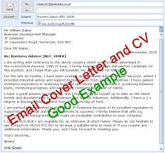 Email Cover Letter And Cv Sending Tips And Examples Cv Plaza