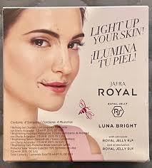 JAFRA ROYAL LUNA BRIGHT Sample Set Cleanser-Hydrogel-Serum-Daily Protector  SPF30