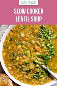 This Slow Cooker Lentil Soup Is The Best Set And Forget Healthy Vegetarian Soup With H Slow Cooker Lentil Soup Slow Cooker Lentils Lentil Soup Recipes Crockpot