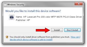 How to install hp laserjet pro 200 color m251n driver by using setup file or without cd or dvd just make sure that you have the right cd or dvd driver for hp laserjet pro 200 color m251n printer. Download And Install Hp Hp Laserjet Pro 200 Color Mfp M275 Pcl6 Class Driver Driver Id 1578021
