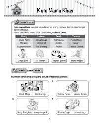 Huruf pertama perkataan nama khas ini hendaklah ditulis. Latihan Tatabahasa Kata Nama Khas Tahun 2 In 2021 School Kids Activities Body Preschool Kids School