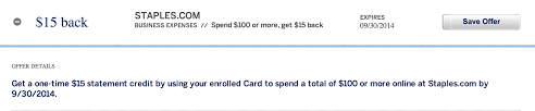 Contact us any time and we'll prove it to you. 15 Off 100 Staples Purchase With Amex Offers Running With Miles