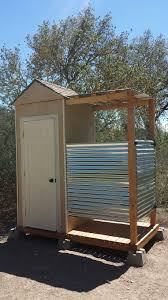 Outhouse Solar Shower Combo Outdoor Bathroom Design Outdoor Pool Decor Solar Shower