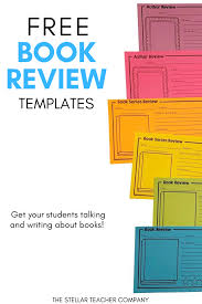 Free Book Review Template Book Review Template Teacher Books Writing A Book