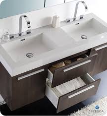 54 inch modern wall mount bathroom