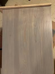 The stain will provide the undertone for the finished wood, so choose your stain based on how light or dark you want the wood to appear. I Used Varathane Stain Poly In Weathered Grey On Pine Wood After Sanding How Do I Get A More Even Color Finishing
