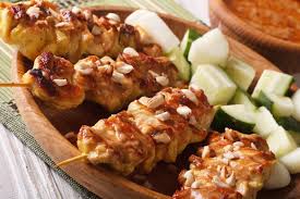 Brochettes Express Poulet Satay Recette Recette Brochette Brochette Poulet Au Beurre De Cacahuete