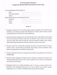 Contoh Surat Perpanjangan Sertifikat Elektronik Pajak Gudang Surat