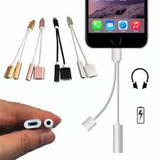 2 In 1 Iphone 7 Lightning To Headphone Charger Iphone Earphones Iphone 7 Plus Accessories Iphone Accessories