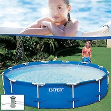 Intex Framepool 366x76 Cm Mit 5000 6000 Liter Std Sandfilter Alle Metallframepools Metallframepools Pools Intexpool Schweiz Sommerzeit Ist Poolzeit
