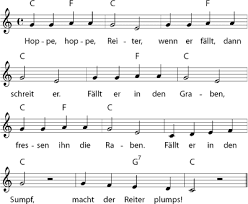 hoppe hoppe reiter kinder lied kinderlieder beliebte kinderlieder