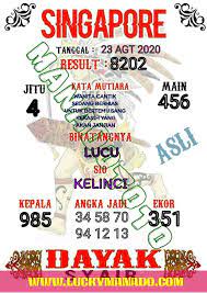 Syair Bocoran Prediksi Singapore 23 Agustus 2020 Youtube Caras