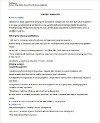 Demonstrated interactive skills developed in an administrative setting excellent written and verbal communication skills and relationship building skills Free 9 Sample Property Manager Resume Templates In Ms Word Pdf