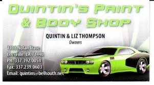 Quintin S Paint And Body Shop Leesville La 337 392 0054