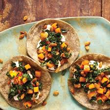 Butternut Squash Kale And Crunchy Pepitas Taco Recipe Recipes Butternut Squash Kale Food