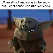 Julian Lehmann On Instagram Let S See If My Photoshoped Coughing Baby Yoda Goes Viral Share Animal Memes Star Wars Memes Yoda Meme